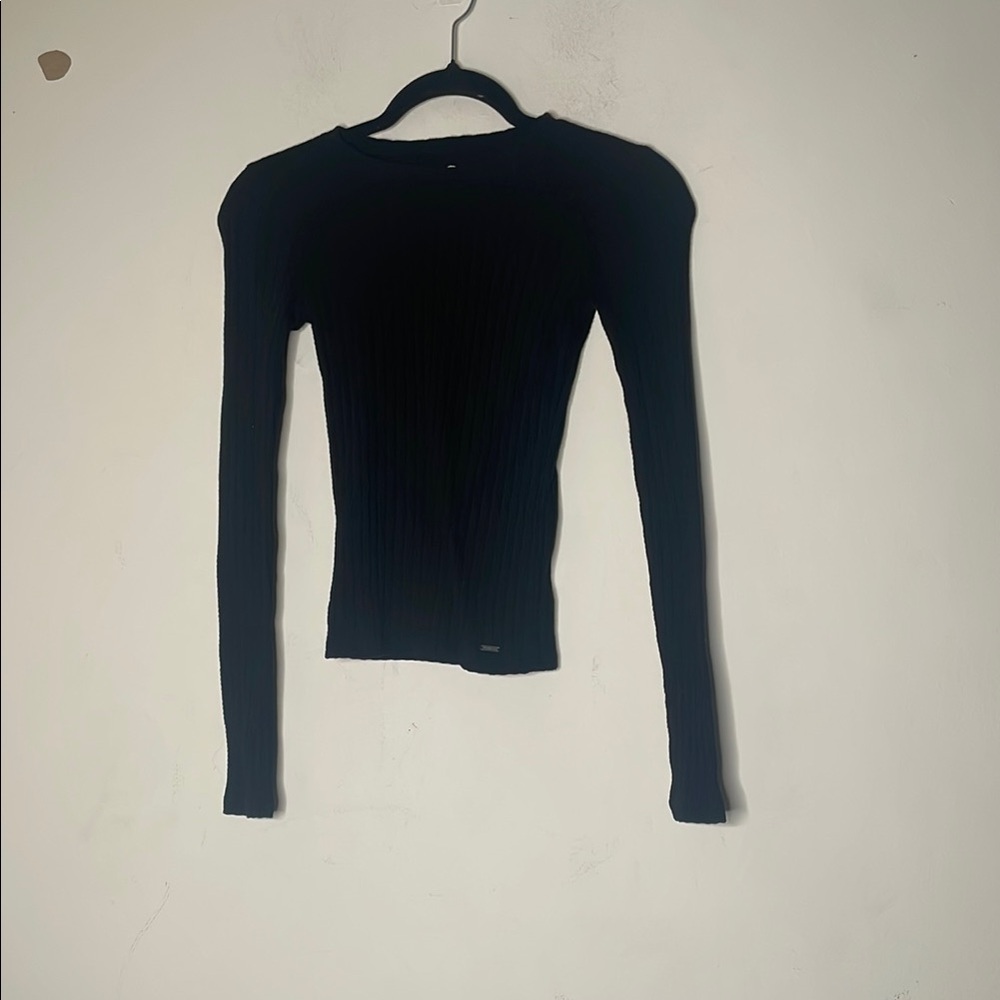 Hollister Black Long Sleeve Women's Top